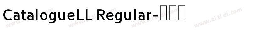 CatalogueLL Regular字体转换
